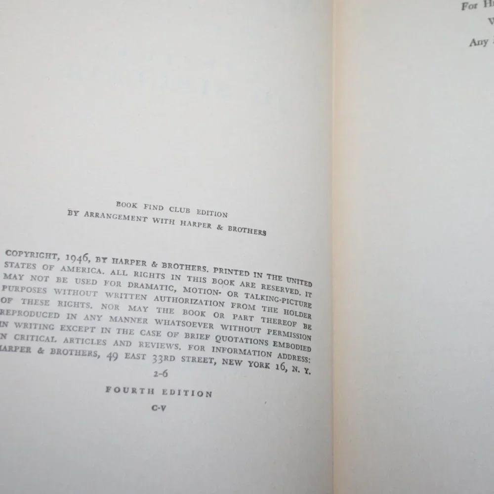 1946 Wasteland Sinclair Vintage book hardcover (Bd)